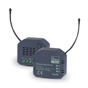 (zwave) micro modulo on/off shutter, ideal para garage o motores de persianas.