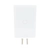 (zwave) interruptor on/off panel táctil touch inalámbrico zwave plus 1 boton. compatible con hubitat hc8, Álula m2m, otro