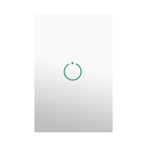 (zwave) interruptor on/off panel táctil touch inalámbrico zwave plus 1 boton. compatible con hubitat hc8, Álula m2m, otro