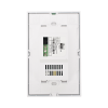 (zwave) interruptor on/off panel táctil touch inalámbrico zwave plus 1 boton. no requiere cable neutro, compatible con hubitat hc8, Álula m2m, otros