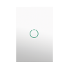 (zwave) interruptor on/off panel táctil touch inalámbrico zwave plus 1 boton. no requiere cable neutro, compatible con hubitat hc8, Álula m2m, otros