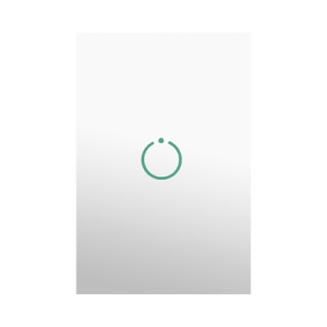 (zwave) interruptor on/off panel táctil touch inalámbrico zwave plus 1 boton. no requiere cable neutro, compatible con hubitat hc8, Álula m2m, otros
