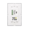 (zwave) interruptor on/off panel táctil touch inalámbrico zwave plus 2 botones. compatible con hubitat hc8, Álula m2m, otro