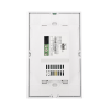 (zwave) interruptor on/off panel táctil touch inalámbrico zwave plus 2 botones. no requiere cable neutro, compatible con hubitat hc8, Álula m2m, otros