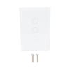 (zwave) interruptor on/off panel táctil touch inalámbrico zwave plus 3 botones. compatible con hubitat hc8, Álula m2m, otro