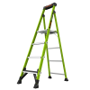 escalera de aluminio + fibra de vidrio de 1.8m con soporte para herramienta. !la más liviana del mundo! (sku:15406 001)
