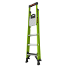 escalera de aluminio + fibra de vidrio de 1.8m con soporte para herramienta. !la más liviana del mundo! (sku:15406 001)