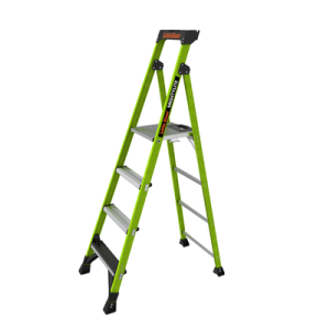 escalera de aluminio + fibra de vidrio de 1.8m con soporte para herramienta. !la más liviana del mundo! (sku:15406 001)
