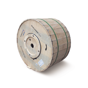 carrete de 4 km de fibra Óptica aérea mini adss (asu) g.652d, monomodo de 12 hilos, exterior, span 80, loose tube