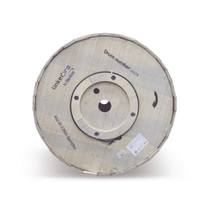 carrete de 4 km de fibra Óptica aérea mini adss (asu) g.652d, monomodo de 24 hilos, exterior, span 120, loose tube
