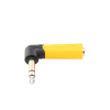 conector estéreo | 1/4in 1/4in | conector de angulo recto | adaptador de carcasa de plastico