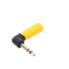 conector estéreo | 1/4in 1/4in | conector de angulo recto | adaptador de carcasa de plastico