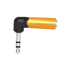 conector estéreo | 1/4in 1/4in | conector de angulo recto | adaptador de carcasa de plastico
