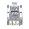 plug rj45 cat5e, para cable utp de calibres 24 26 awg, chapado en oro de 50 micras, paquete de 100 piezas