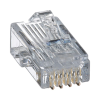 plug rj45 cat5e, para cable utp de calibres 24 26 awg, chapado en oro de 50 micras, paquete de 100 piezas