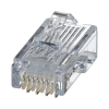 plug rj45 cat5e, para cable utp de calibres 24 26 awg, chapado en oro de 50 micras, paquete de 100 piezas