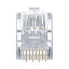 plug rj45 cat5e, para cable utp de calibres 24 26 awg, chapado en oro de 50 micras, paquete de 50 piezas