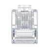 plug rj45 cat5e, para cable utp de calibres 24 26 awg, chapado en oro de 50 micras, paquete de 50 piezas