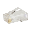 plug rj45 cat5e, para cable utp de calibres 24 26 awg, chapado en oro de 50 micras, paquete de 50 piezas