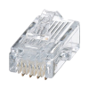 plug rj45 cat5e, para cable utp de calibres 24 26 awg, chapado en oro de 50 micras, paquete de 50 piezas