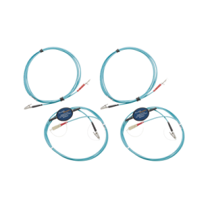 kit de cables de referencia de comprobación multimodo certifiber® pro, para fibras con conectores lc de 50µm (2 sc/lc metálico, 2 lc/lc metálico), de 2 metros