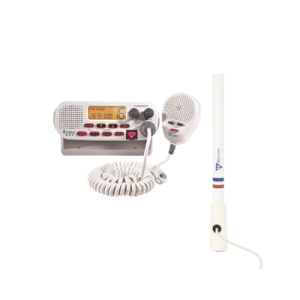kit de radio mrf45d | mas antena marina de fibra de vidrio tx 5206 sys y soporte para antena 4186