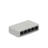 switch no administrable / para escritorio / 5 puertos 10/100 mbps / diseño compacto / plug and play