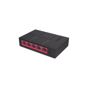switch no administrable / para escritorio / carcasa de plástico / 5 puertos 10/100/1000 mbps / diseño compacto / plug and play