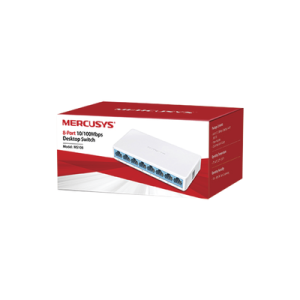switch no administrable / para escritorio / 8 puertos 10/100 mbps / diseño compacto / plug and play