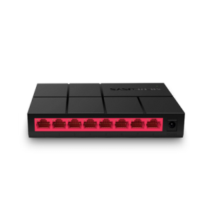 switch no administrable / para escritorio / carcasa de plástico / 8 puertos 10/100/1000 mbps / diseño compacto / plug and play