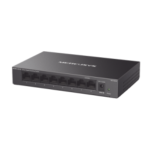 switch no administrable / para escritorio / carcasa de metal / 8 puertos 10/100/1000 mbps / diseño compacto / plug and play