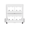 patch panel de 8 puertos mini com, para uso con gabinetes multipropósito, de instalación a presión, color blanco