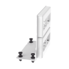 patch panel de 8 puertos mini com, para uso con gabinetes multipropósito, de instalación a presión, color blanco