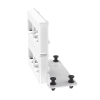 patch panel de 8 puertos mini com, para uso con gabinetes multipropósito, de instalación a presión, color blanco