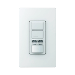 interruptor con sensor de ocupación, doble tecnología para detección de movimiento, color blanco