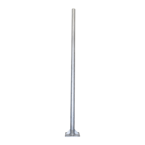 poste de acero galvanizado para videovigilancia, 3 m de altura.