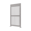 puerta de alta seguridad de cuerpo completo acabado en acero inoxidable