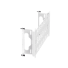 accesorio para montaje de equipos o dispositivos en gabinetes multipropósito, de instalación a presión, de acero, color blanco