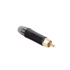 conector macho rca | carcasa enchapada en negro | contacto enchapado en oro | cable od 3.5 6.5mm