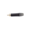 conector macho rca | carcasa enchapada en negro | contacto enchapado en oro | cable od 3.5 6.5mm
