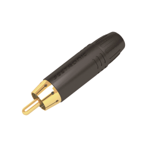 conector macho rca | carcasa enchapada en negro | contacto enchapado en oro | cable od 3.5 6.5mm