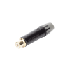 conector hembra rca | carcasa enchapada en negro | contacto enchapado en oro | cable od 3.5 6.5mm
