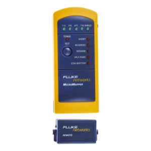 probador de mapa de cableado micromapper™, para verificar rápida y fácilmente la integridad del cableado de par trenzado de ethernet