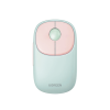 mouse inalámbrico fun | recargable| 2.4g & bluetooth | 4 niveles de dpi | silencioso | ergonómico | 5 botones | compatible con windows, macos 10.5, android ios linux y chrome os | color rosa.