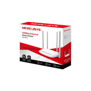router inalámbrico n mejorado / 2.4 ghz de 300 mbps / 1 puerto wan 10/100 mbps / 3 puertos lan 10/100 mbps / 4 antenas de 5 dbi