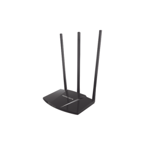router n de alta potencia 300 mbps / 1 puerto wan 10/100 / 3 puertos lan 10/100 / chip pa (potencia transmisión 2x) / 3 antenas de 7 dbi