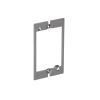 adaptador de placa de pared, de una salida, material crs/zinc