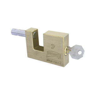 candado para cortina metálica # 9 / llave ph 52 para 5 pernos de combinación / cuerpo de latón.
