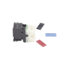 jack max utp categoría 6, estilo 110, montaje plano, color negro