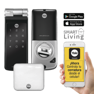 kit de hub con cerradura ydf40a: código, biometria y apertura smartphone en cualquier parte el mundo